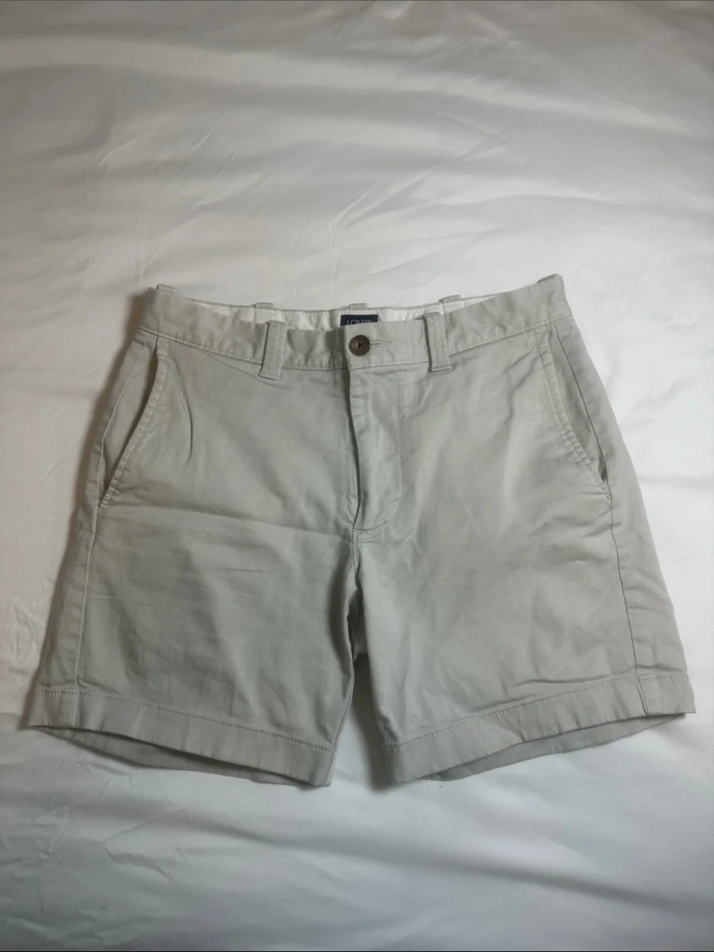 J. Crew Men's Flat Front Chino Shorts - Light Beige